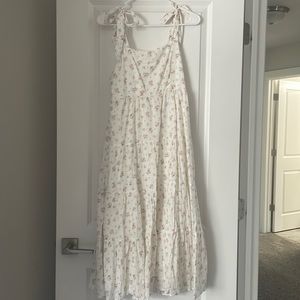 Bump friendly floral dress